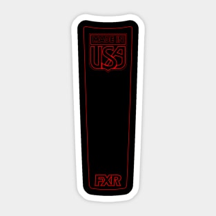 MADE IN USA - F X R - Red pinstripe Sticker